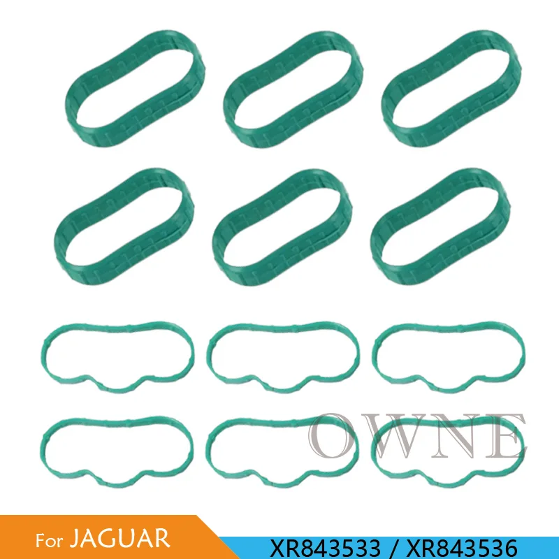 12PCS Upper Or Lower Engine Intake Manifold Gasket For Jaguar S-Type XF XJ AJV6 X250 X350 X351 XR843533 XR843536 FG 175kw