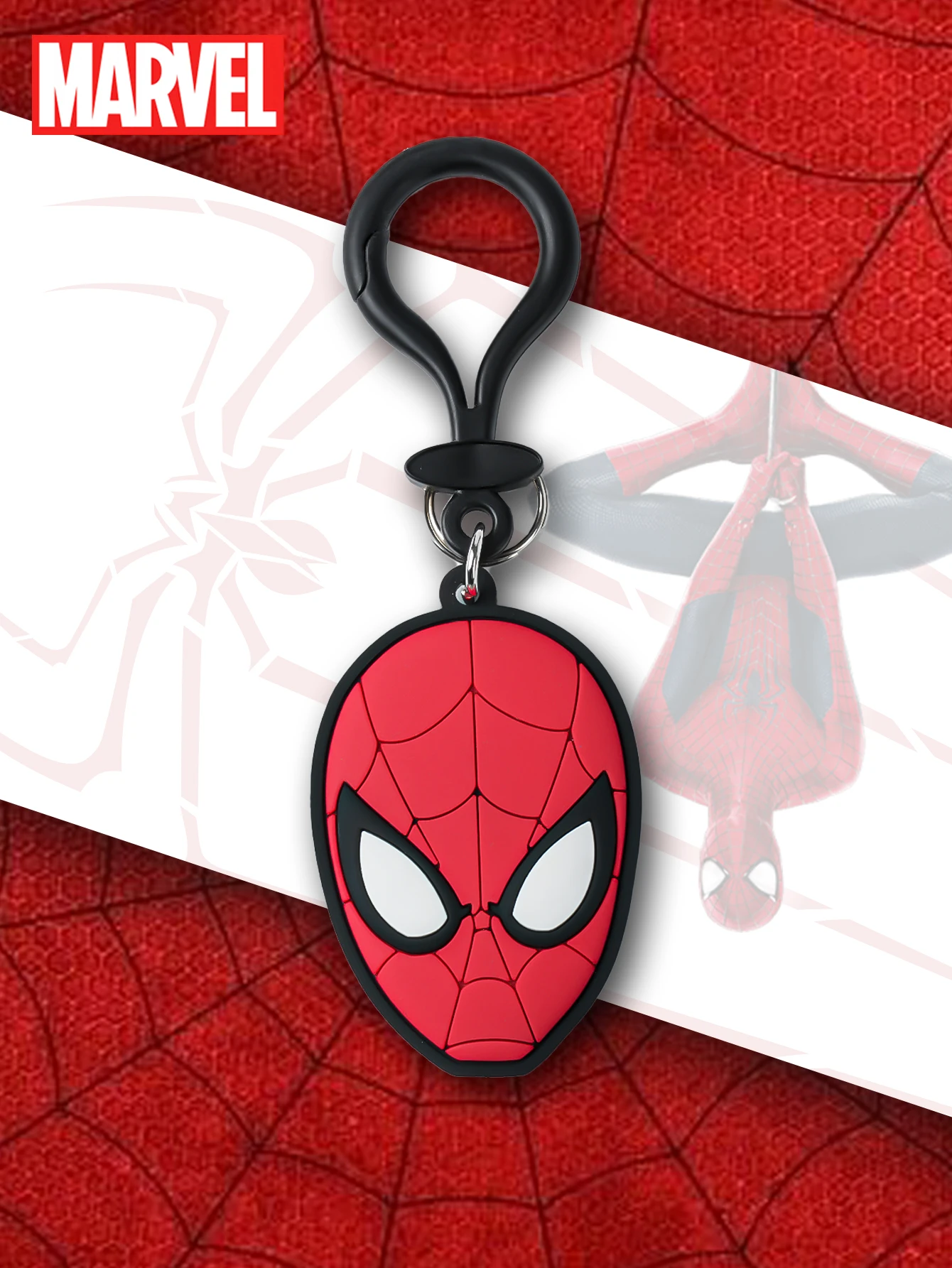 

1pc Marvel Officially Licensed Spider-Man Figurine Bag Clip PVC Charms Keychain Backpack Ornaments Birthday Gift