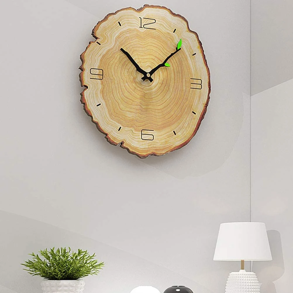 

Rustic Wooden Wall Clock Vintage Clock Round Wooden Clock For Living Room
