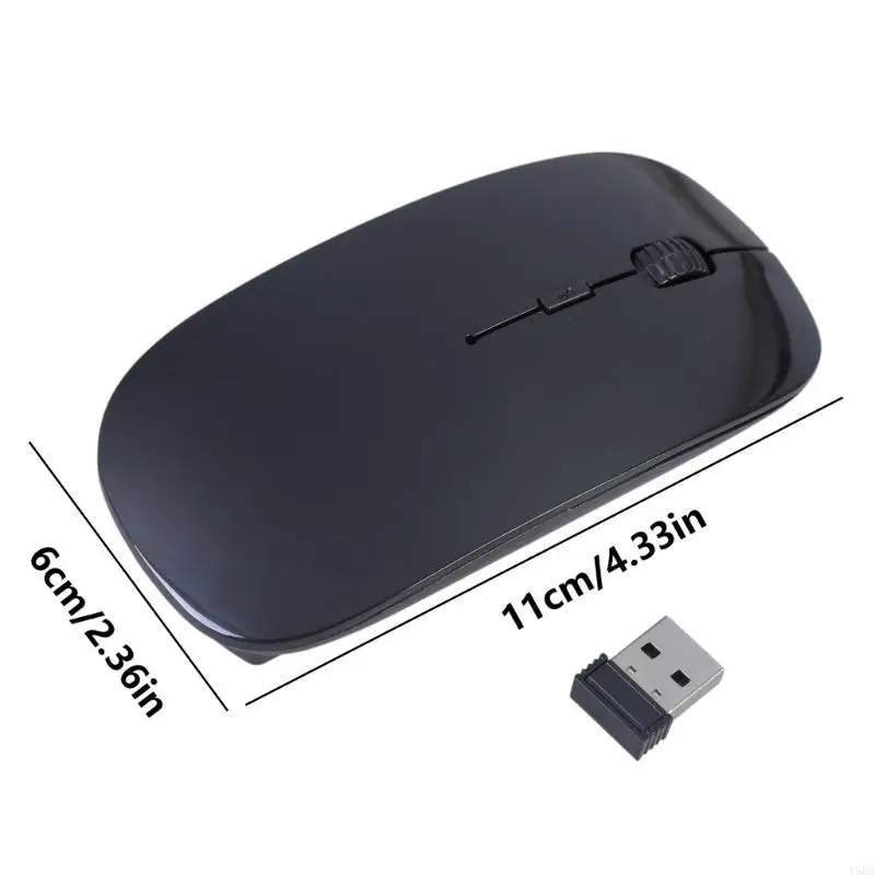 D5BB 2.4G Chuột không dây có pin không dây máy thu USB