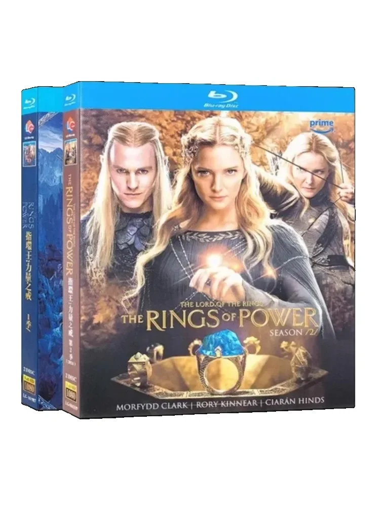 Der Herr der Ringe: Die Ringe der Macht Staffel 1-2 Serie 4-Discs ‎   Blu-ray Disc High Definition BD