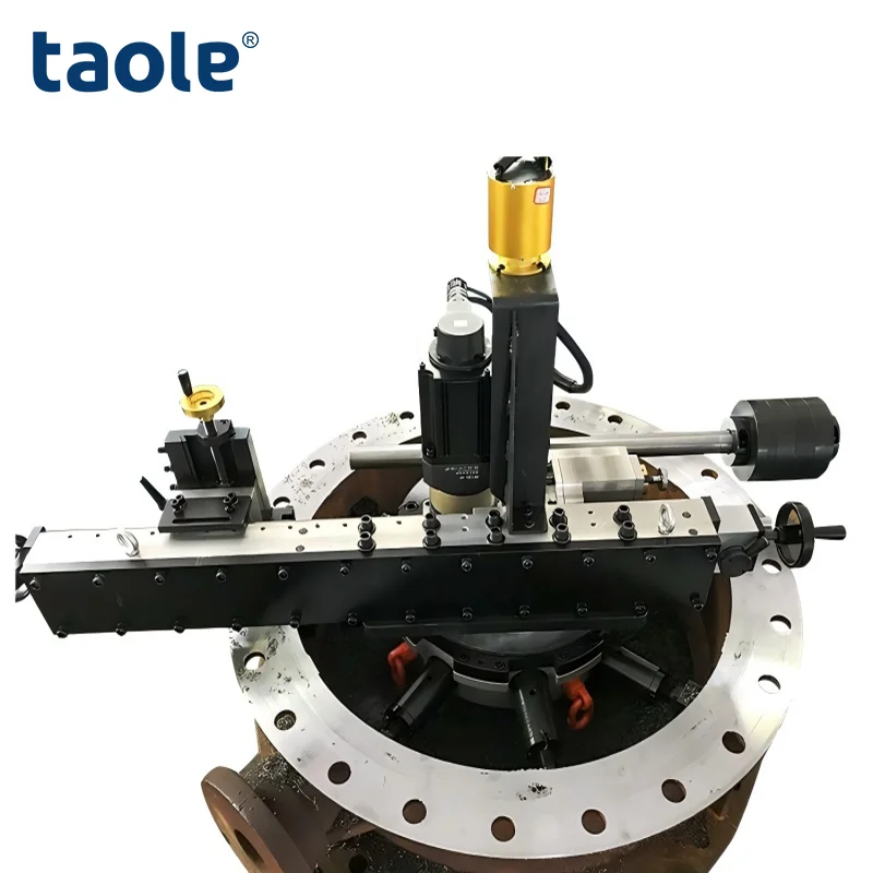 Portable Pneumatic Flange Facing Machine High Efficiency Flange Facer for Onsite Metal Flange Repair