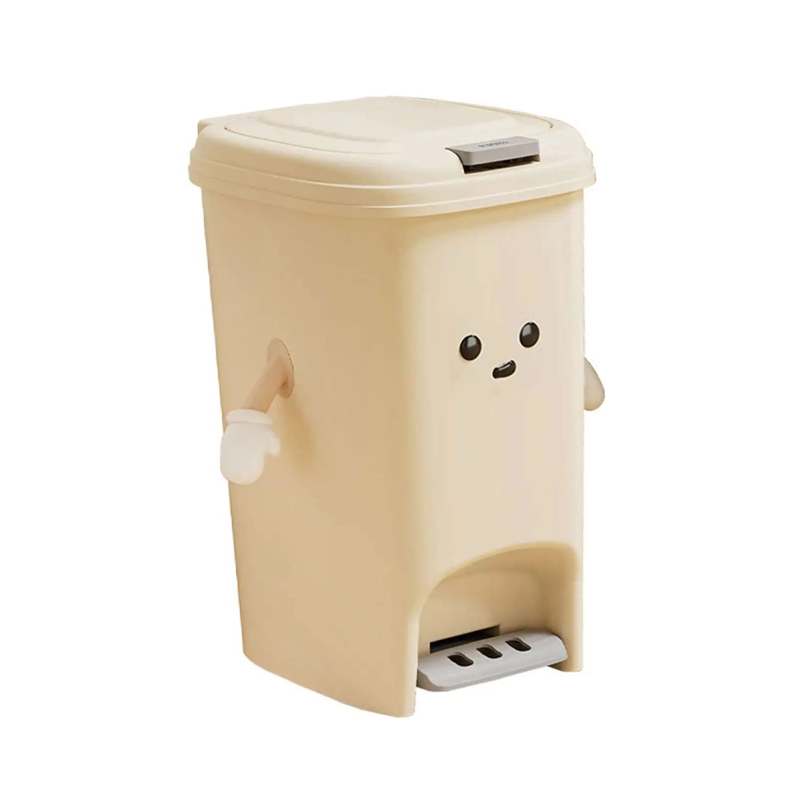 Pedal Bin, Waste Paper Basket, Simple, Trash Can with Pedal for Home, Office,