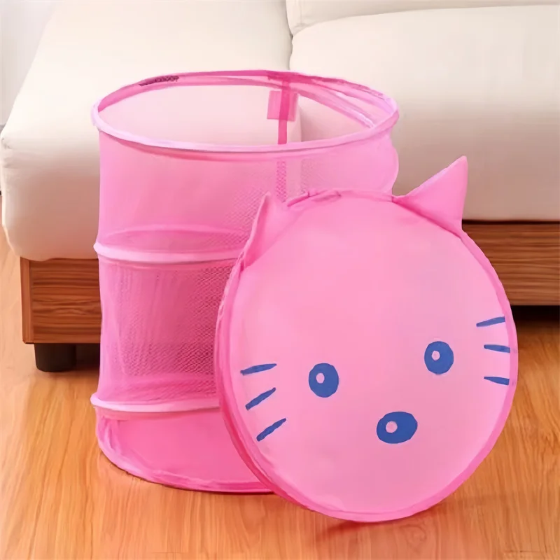 Colorful Cartoon Design Foldable Storage Basket for Clutter-Free Living