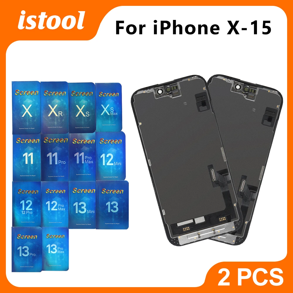 2PCS EBR Incell For iPhone X XR XS Max 11 12 LCD Display For iPhone 13 14 15 Pro Max Touch Digitizer Assembly Replacement Screen 156 sold43,082.547,865.19Save 4,782.69-10%1000istool StoreSee previewSi