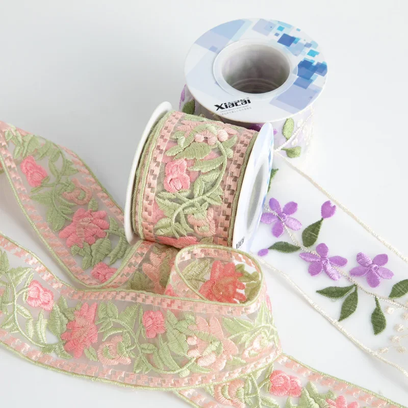 

Embroidered Patterns New European Style Embroidery Hanfu Clothing Accessories Woven Belts and Accessories Retro Ethnic Style