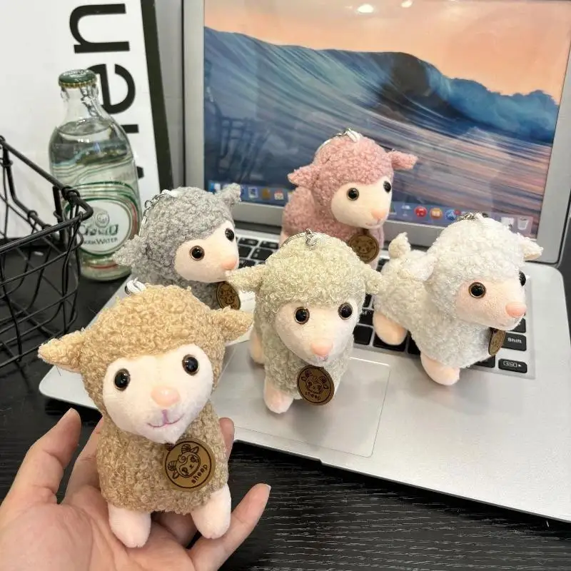 2027 Year Of The Sheep Plush Lamb Keychain Pendant Cute Sheep Bag Charm Backpack Hanging Ornament New Year Gift Daily Decoration