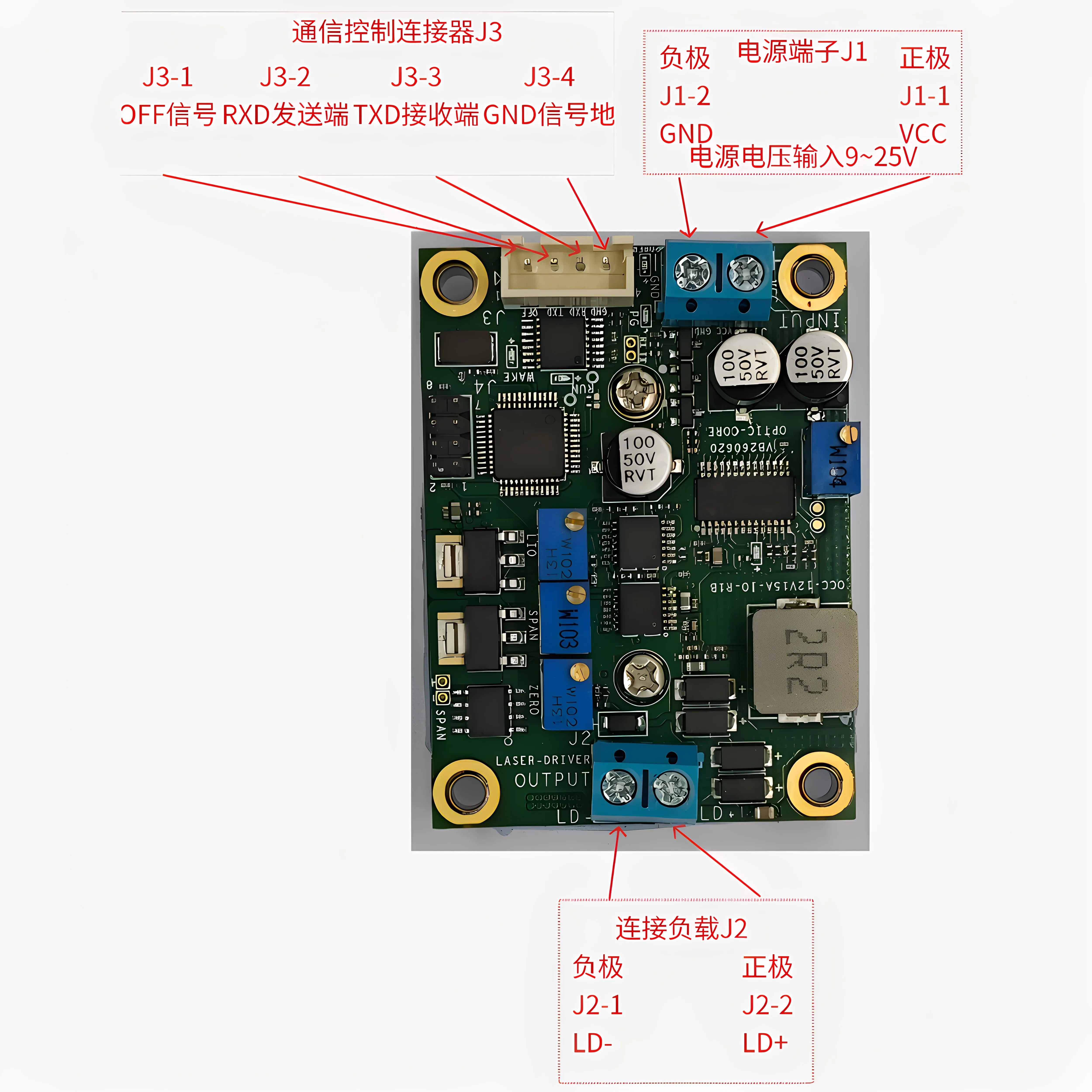 Laser Drive Module 0A~10A Adjustable Constant Current Source Pulse Constant Current Source LED Drive Source 9V-25V[R1]