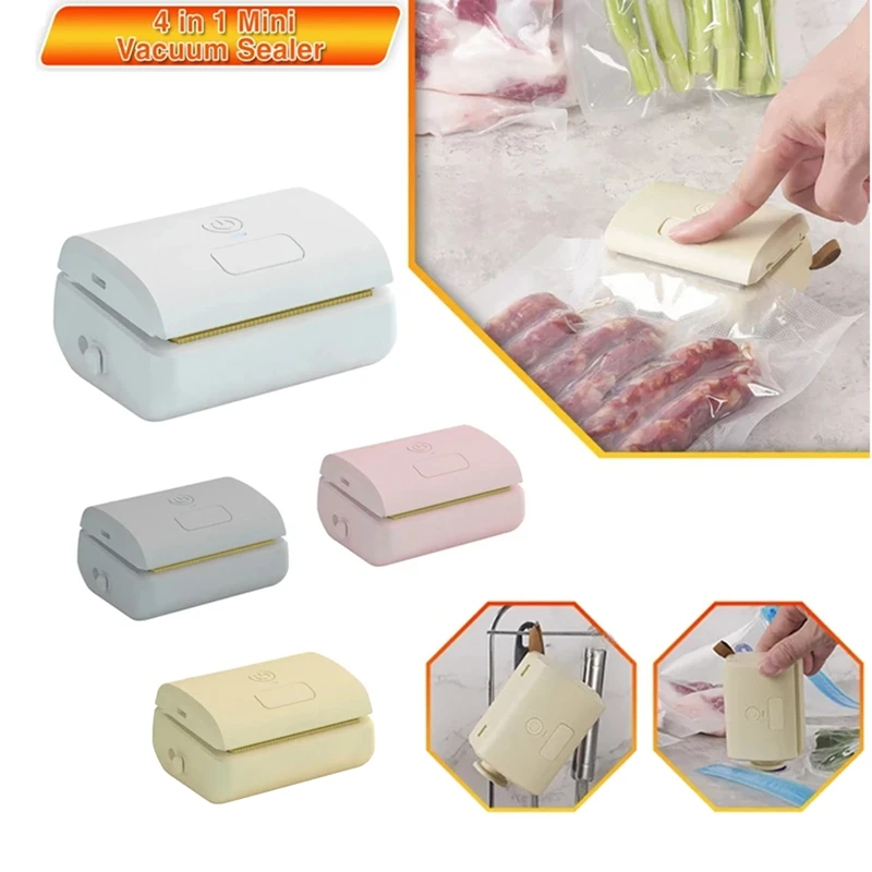 Automatic Household Vacuum Sealing Machine Food Freshness Packaging Machine Sealer Plastic Sealer Vacuum Compressor Durable , B