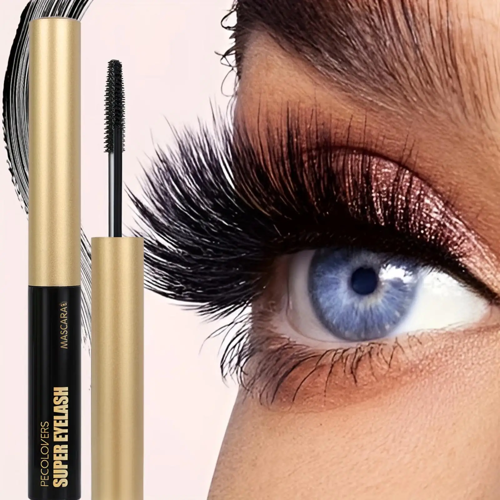 1PC Lengthening & Volumizing Mascara, Light and Non-stick, Slide Easily, Long-lasting Makeup, Anti-fouling, Black, Daily Makeup