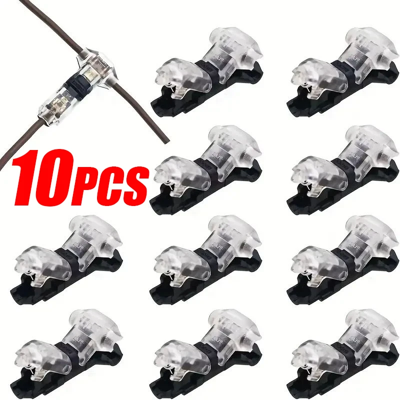 2Pin Led Car Audio uniwersalne kompaktowe złącze przewodu T/H kształt przewodnika szybkie łączenie zaciskane listwa zaciskowa AWG 18-22 10/5/1 sztuk