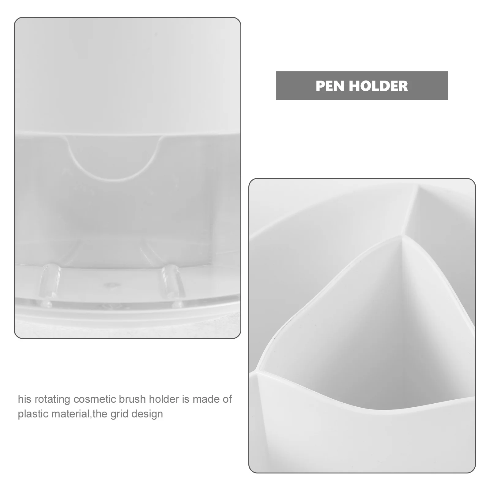 

360° Rotating Pen Organizer Desktop Storage Brush Holder Multi-Function Pencil Holder For Desk Compact Plastic Rotatable