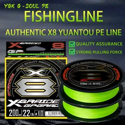 YGK G-Soul PE X8 Línea Trenzada Resistente para Carpa Agua Salada