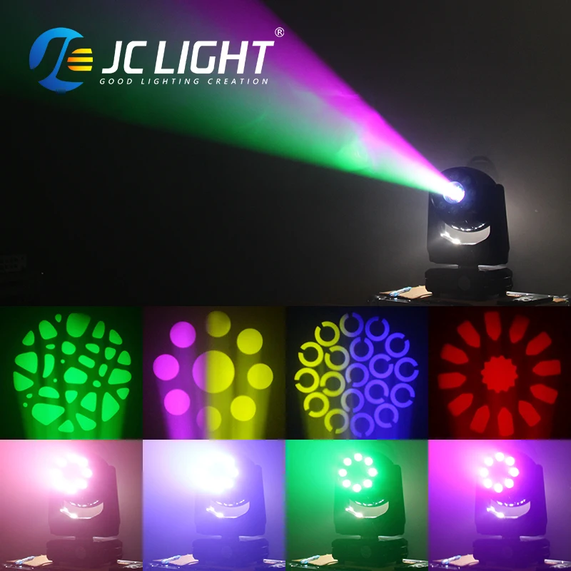 JC 라이트 미니 200W LED 스팟 이동 헤드 라이트, RGB 워시 DMX 제어 무대 조명, 200W 스팟 이동 헤드 라이트, 2023 신상