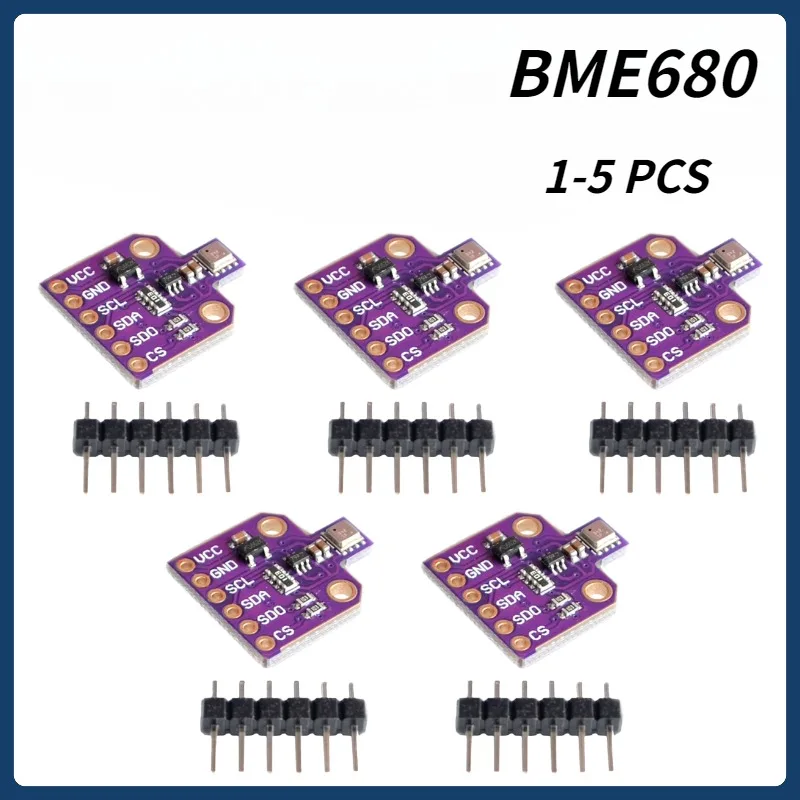 1-5PCS BME680 Digital Temperature Humidity Pressure Sensor CJMCU-680 High Altitude Sensor Module Development Board for Arduino