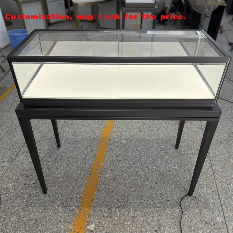 

custom.Jewelry Shop Counter Design Luxury Jewellery Shop Display Table Furniture Custom Glass Jewelry Showcase Display Cabinet