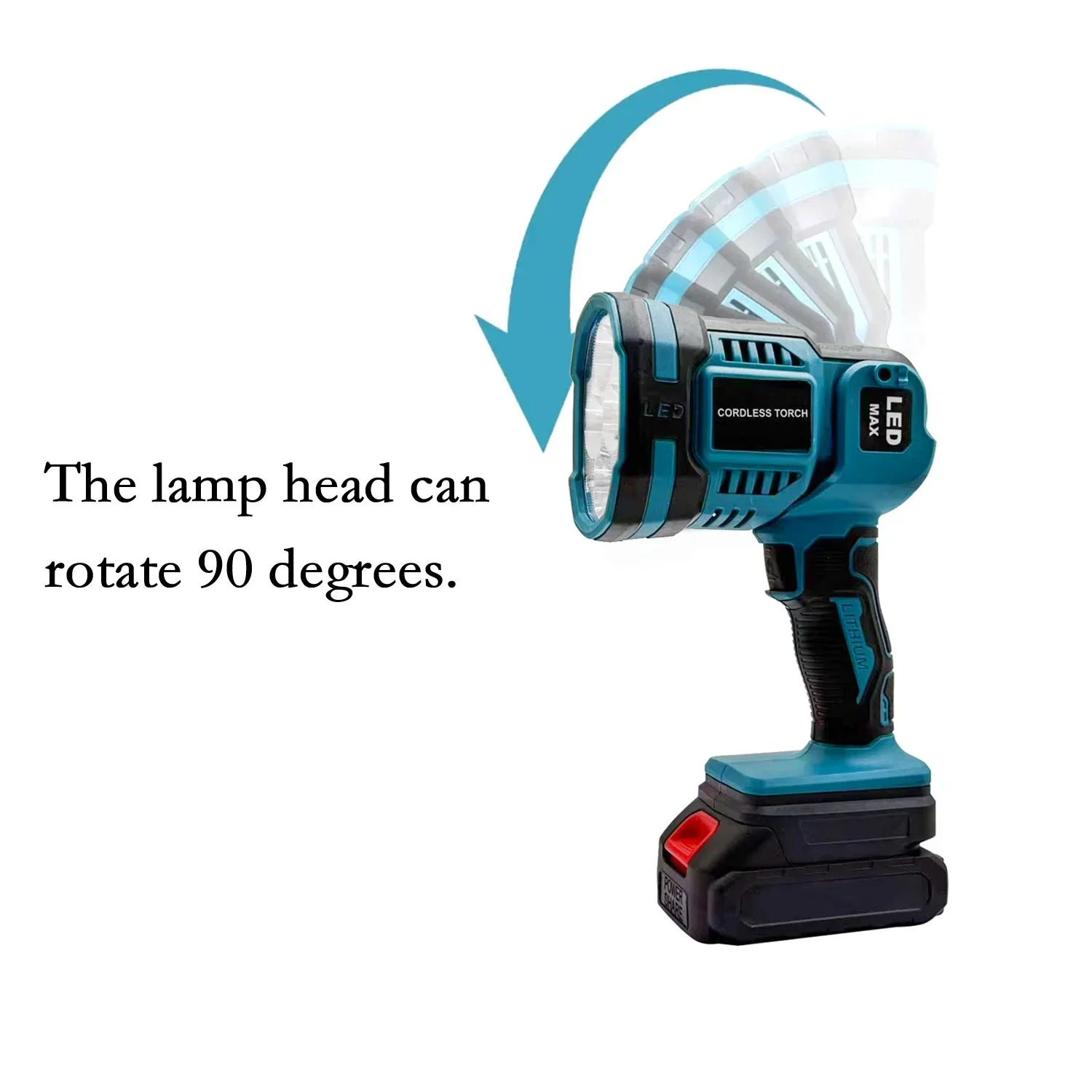 

High Brightness Cordless LED Flashlight Work Light for BL1830 BL1840 Battery Perfect for Car Repair and Camping