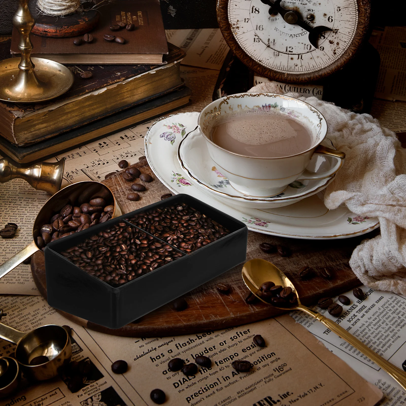 

Tea Box Storage Container For Tea Bags Coffee Sugar Snacks Multi Grid Organizer Candy Jewelry Holder Kitchen Office