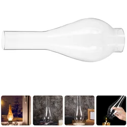 2 Pcs Kerosene Lamp Shade Oil Lampshade Holder Cover Lanterns Clear Chimney for Glass