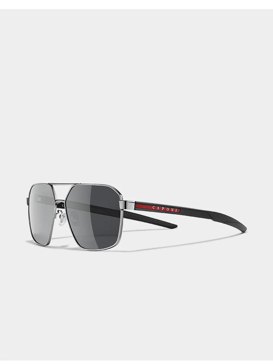 CAPONI HD Polarisierte Männer Sonnenbrille Original Design Hohe Qualität Photochrome Schwarz Sonnenbrille Outdoor Fahrer UV400 Schatten BS23818 – Detail 21