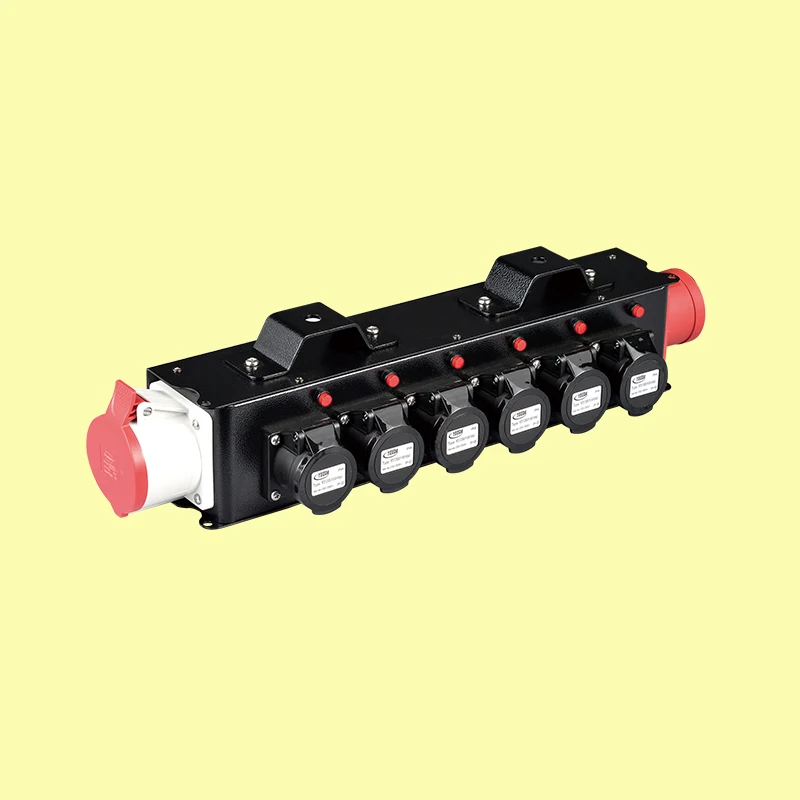 32A 5p input 16A output portable distribution splitter box