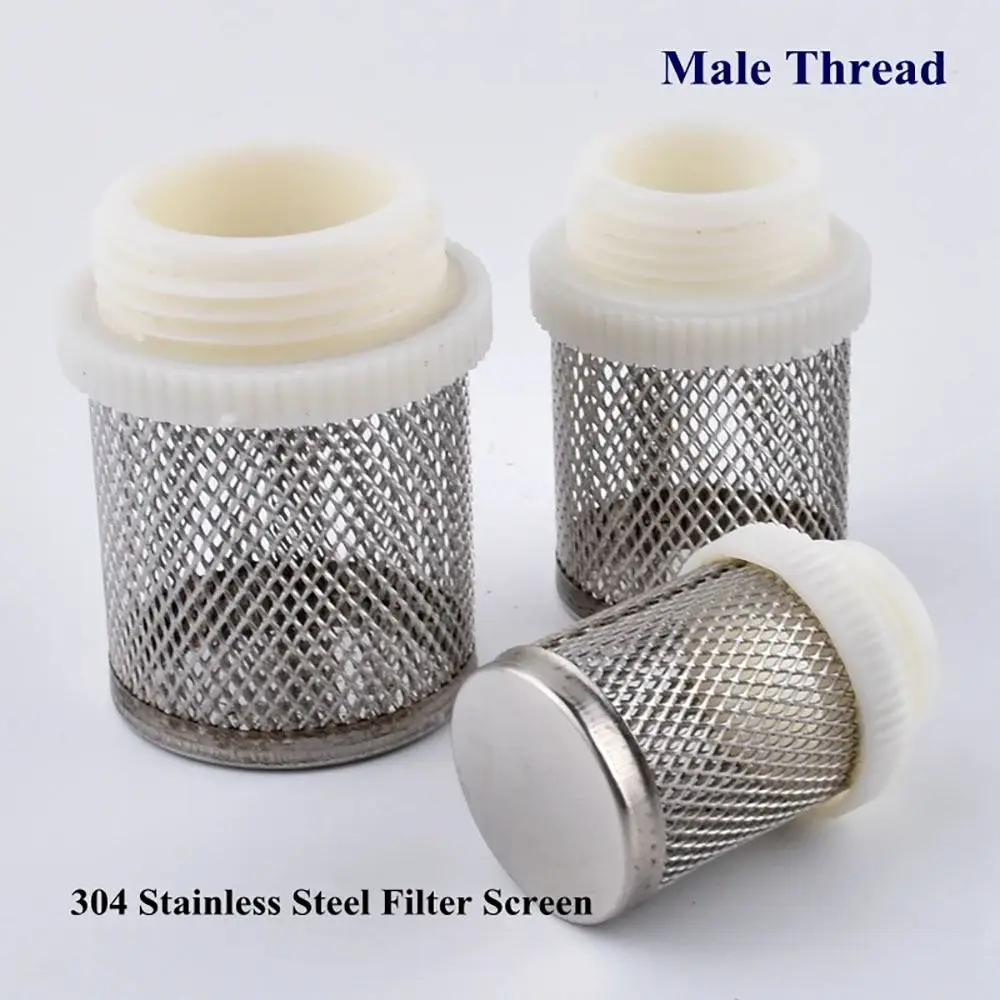 1Pcs Water Clean Hose Filter Joint Percolator 304 Stainless Steel Mesh Screen Filter Water Pump Fitting 1/2