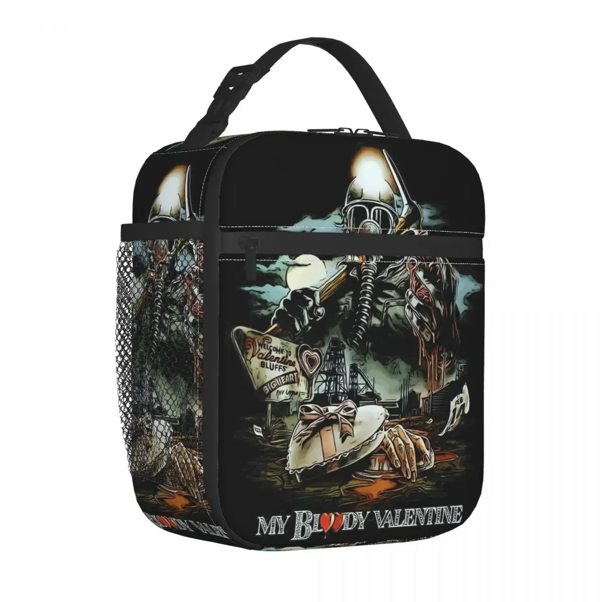 My Bloody Valentine Insulated Lunch Bags Thermal Lunch Container High Capacity Lunch Box Tote for Men Women Beach Travel