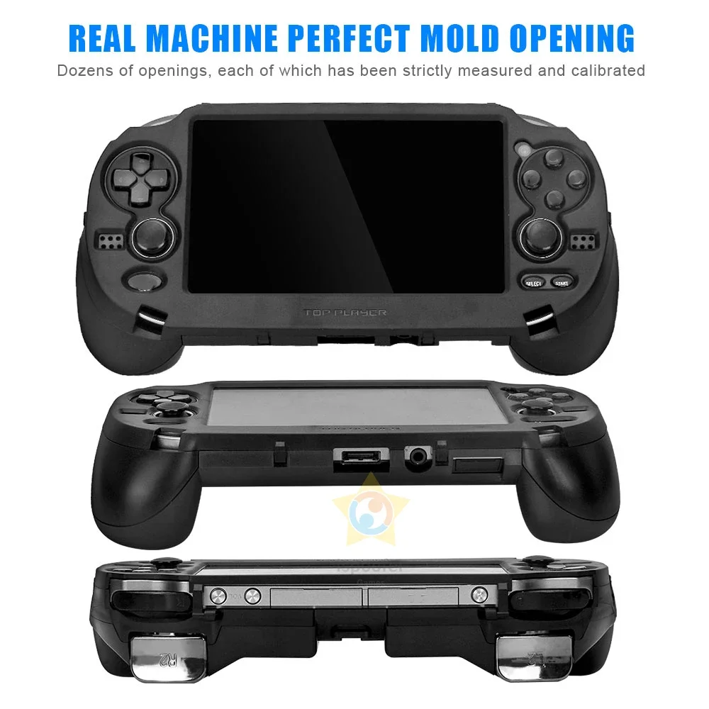 2026 Neu für PS VITA 1000 / PSV1000 Mattierte Handgriff-Schutzhülle mit L2 R2 Trigger-Tasten für PSV 1000 Spielkonsole – Detail 6