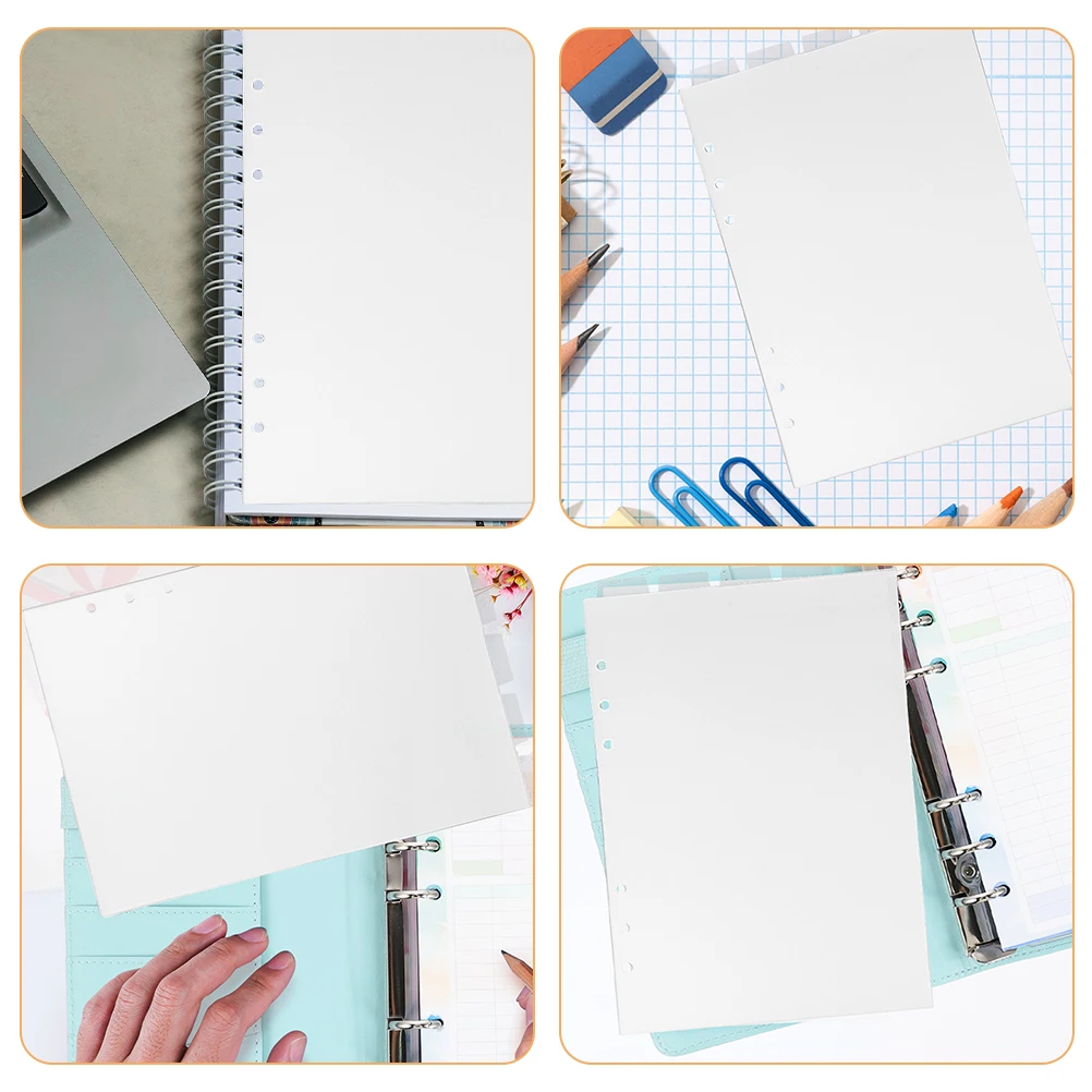 2 pz Trasparente Raccoglitore In Pvc Divisori Schede Staccabili Per Notebook Riviste Ufficio Scuola Robusto Classificazione Schede Libro di File