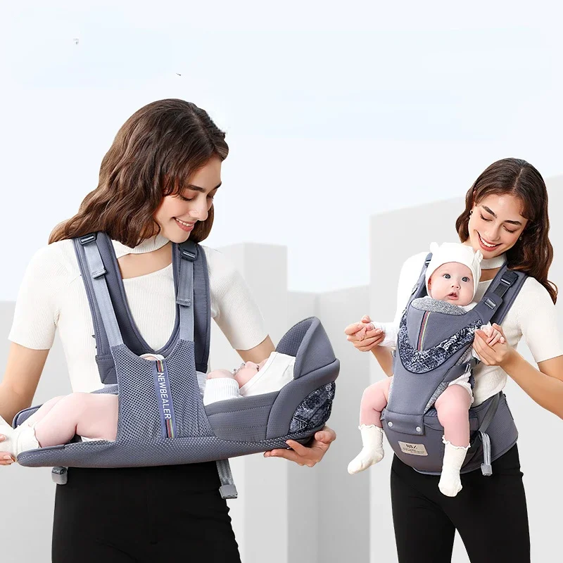 

Newborn Horizontal Hug Waist Stool Baby Carrier Wrap, Multi-functional Baby Shoulder Cross Strap, Baby Acessories Backpack Sling