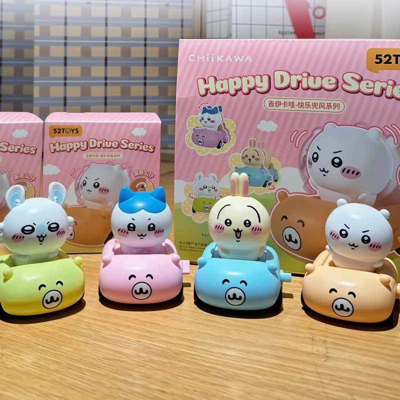 

Genuine 52toys Chiikawa Usagi Happy Drive Series Blind Box Movable Wind-Up Doll Desktop Ornament Model Gift Interesting Toys