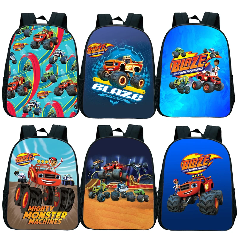 Blaze and the Monster Machines Kindergarten Backpack Toddler Cartoon Mini Bookbags Boys Girls Schoolbags Child Rucksack