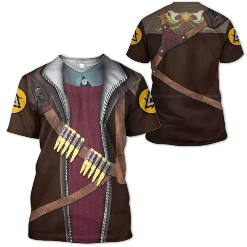 3D Printed Men Women Sports Quick Dry Breathable T Shirt Medieval Holy Roman Empire Knight Cosplay Casual Short Sleeve