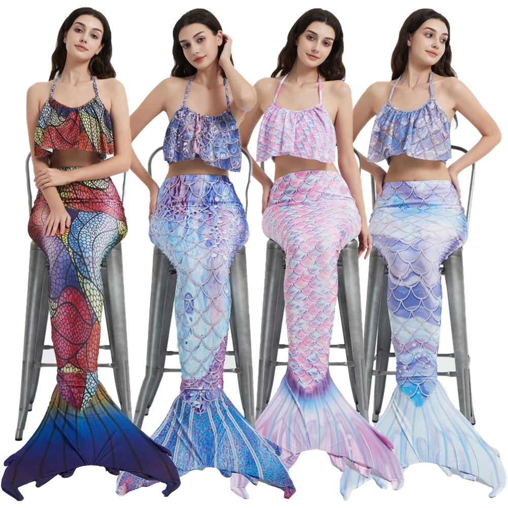 

Adults Mermaid Tail Women Summer Swimming Bating Suit Mermaid Costume Swimsuit Party Dress