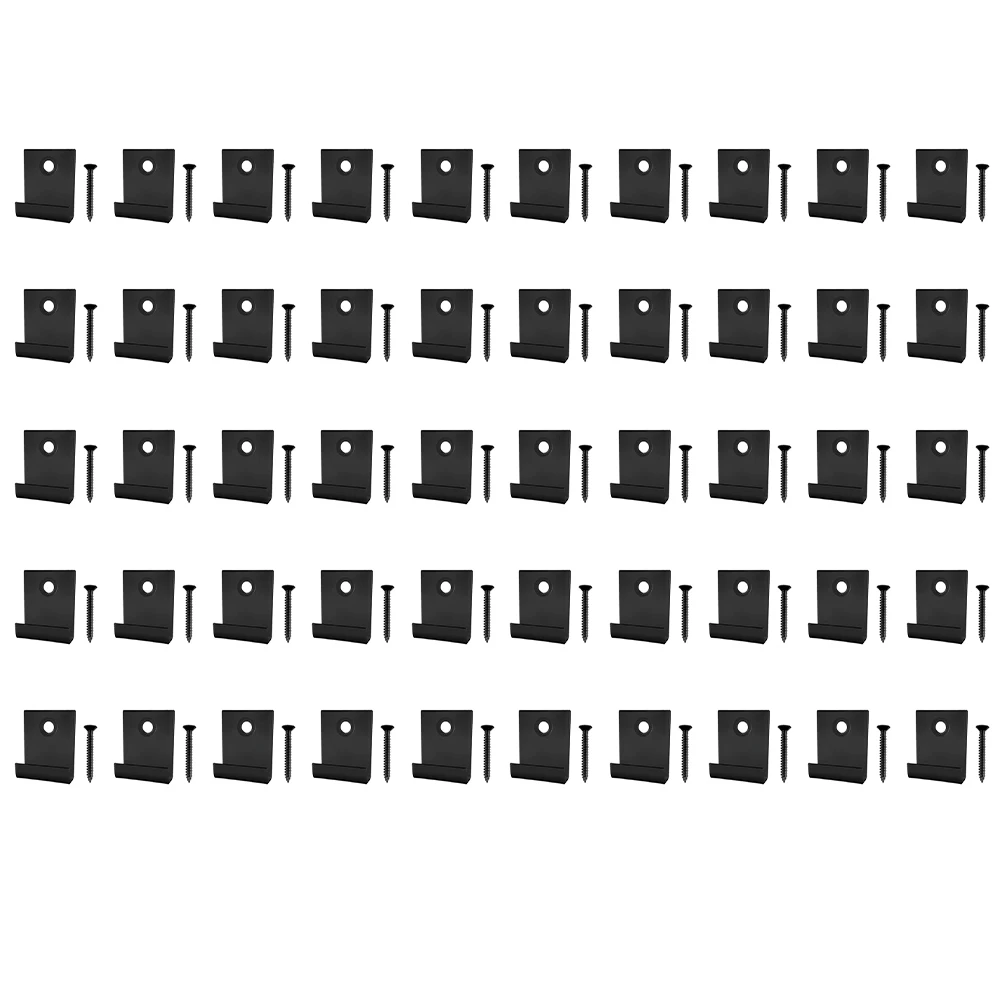 Stainless Steel Deck Board Spacer Clips Set 50 Pieces with Matching Screws for Secure Outdoor Deck Installation
