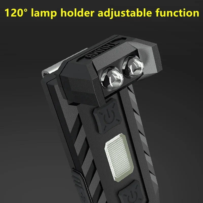 NITECORE THUMB Worklight Keychain Light 85Lumens Rechargeable 120° Thumb Corner Dual light Source Mini Led Flashlight