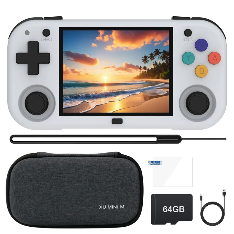 AA84 XU Mini M Game Console 64GB 10700 Games 2.8 Inch IPS Linux Handheld Game Players Retro Video Game For Kids C