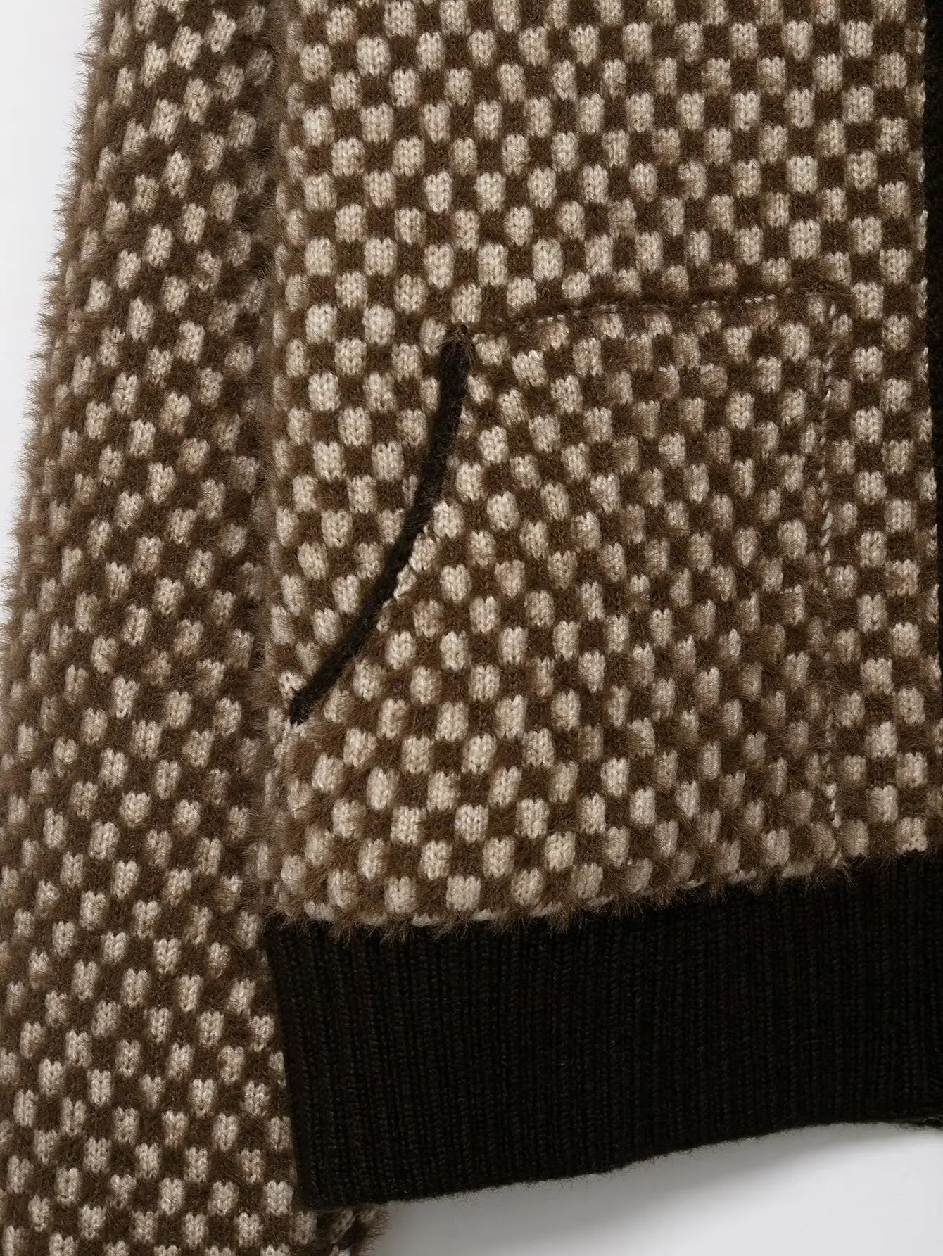 여성용 천조각 무늬 숏 재킷 여성용 하이 칼라 인조 퍼 효과 지퍼 재킷 여성용 긴 소매 코트