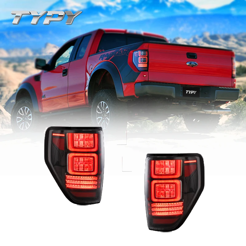 LED Rear Lights Red Turn Signal Taillights Assembly For Ford F150 2009 2010 2011 2012 2013 2014