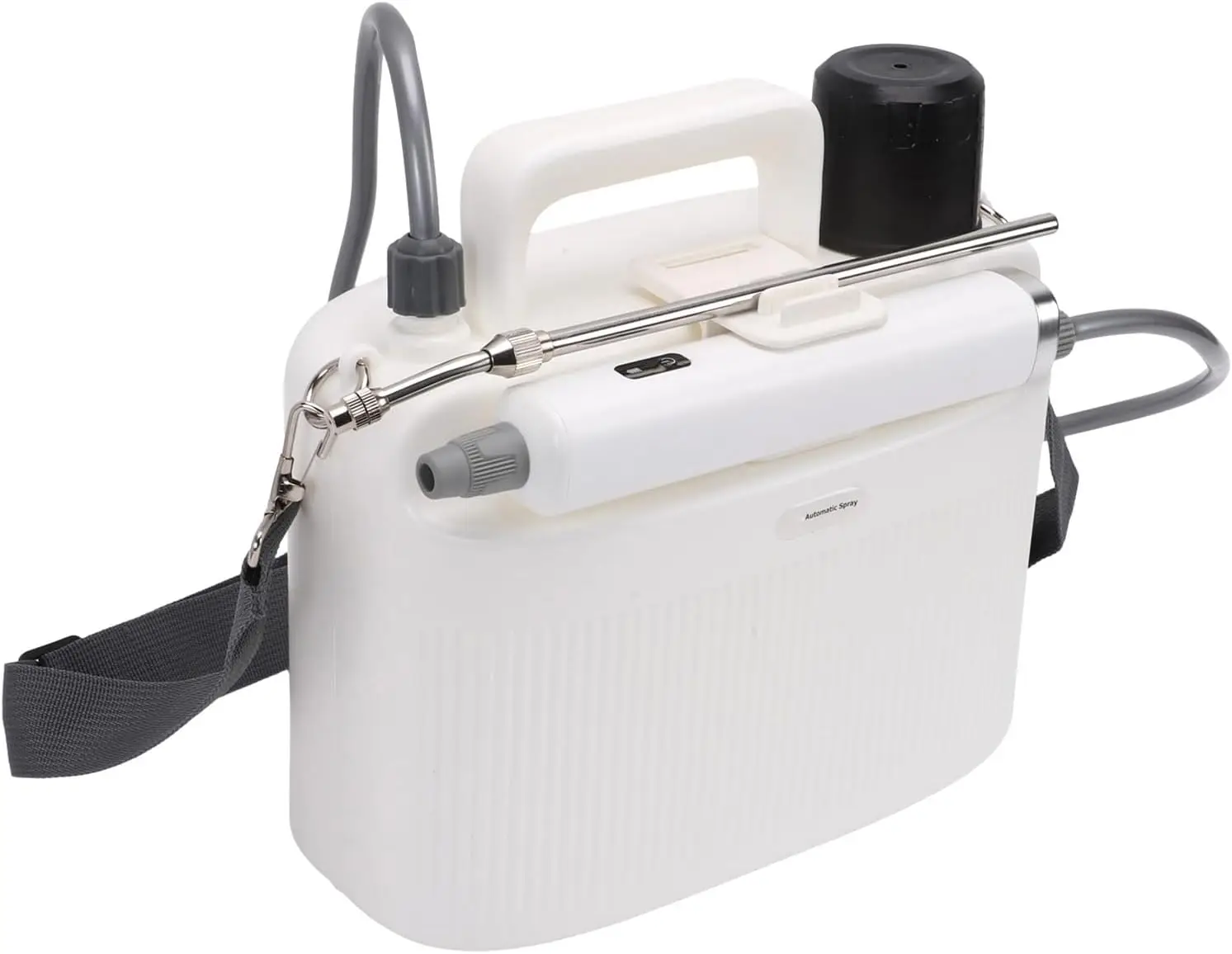 Battery Powered Sprayer, Rechargeable Water Proof Automatic Garden Sprayer, Electric with Adjustable Shoulder Strap and 5000ML Tank for Yard, Lawn and Garden
