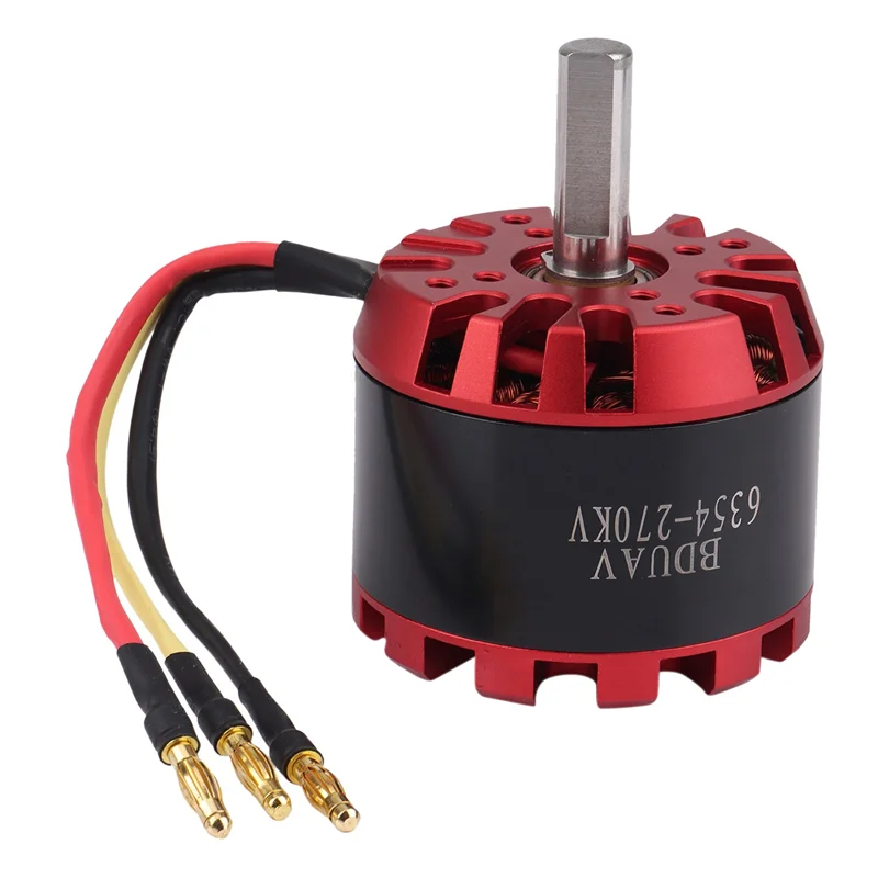 6354 270KV 2300W 3-10S Outrunner Brushless Sensorless Motor for Four-Wheel Balancing Scooters Electric Skateboards