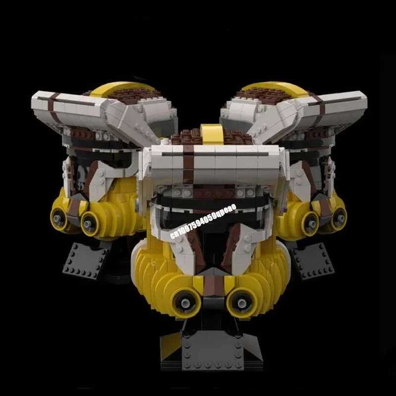 2786 Stuks Nieuwe Beroemde Ster Battle Film Moc Commander Buste Helm Model Custom Puzzel Diy Creatieve Ideeën Kinderen Speelgoed Verjaardagscadeautjes