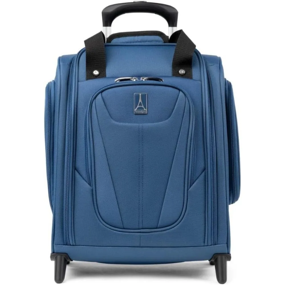 Bolsa de mano compacta y liviana con ruedas, unisex, softside, 2 ruedas, gris pizarra, ideal para viajes y uso en avión