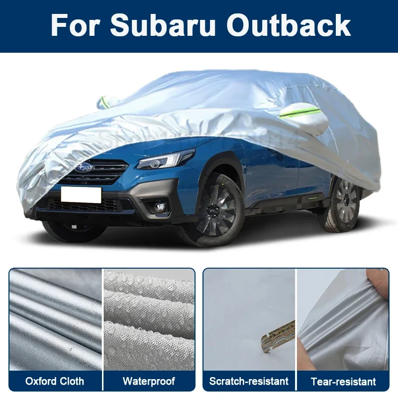 

Outdoor Full Car Cover For Subaru Outback with Reflective Strips Waterproof Snowproof Dustproof UV Protection Auto Accessories