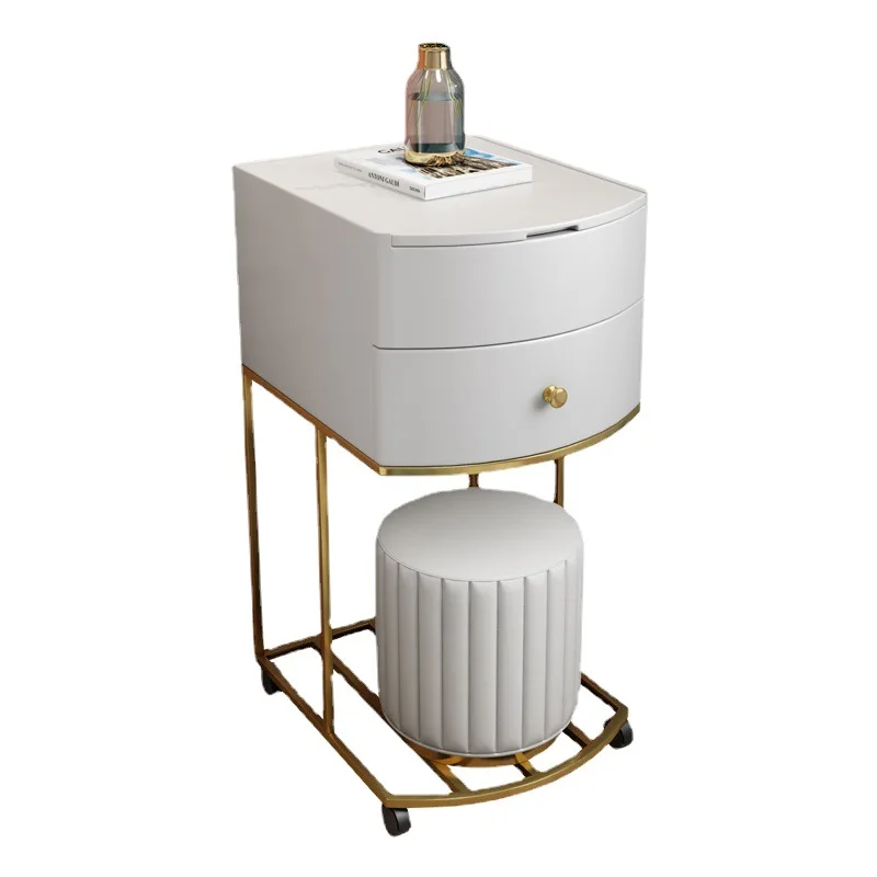 

Makeup table, small apartment bedroom modern simplicity, bedside table, dresser