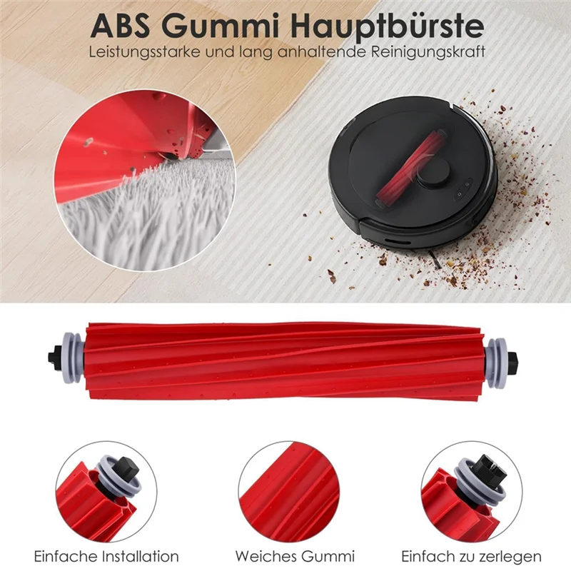 ABLE-สําหรับ Roborock Qrevo S/Qrevo Maxv/Qrevo Pro หลักแปรงด้านข้าง Hepa Filter Mop ผ้าเปลี่ยนชิ้นส่วนอุปกรณ์เสริม