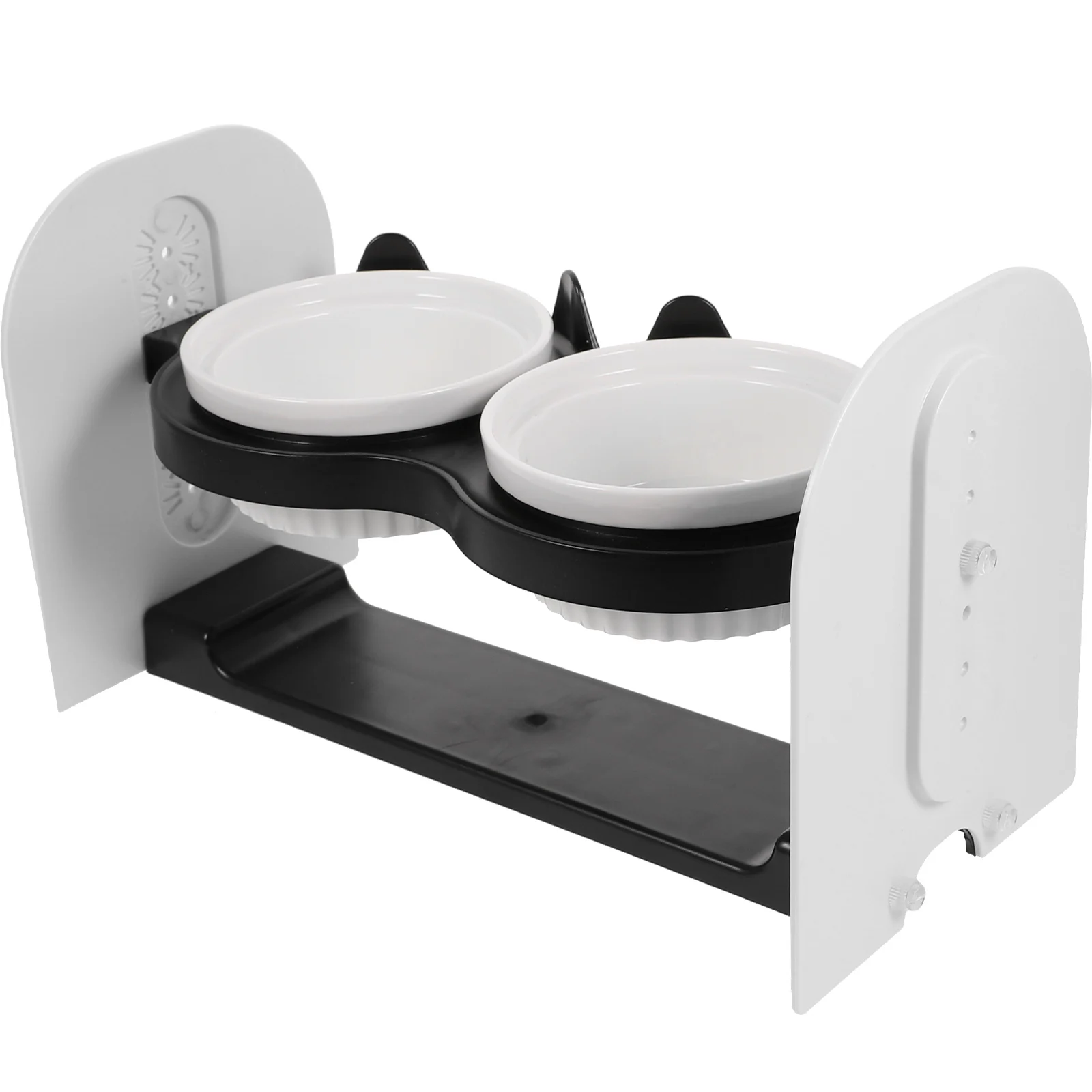 

Ceramic Cat Bowl Non Slip Thickened Safe Easy Clean Double Use Feeder Protect Neck Health Pet Supply