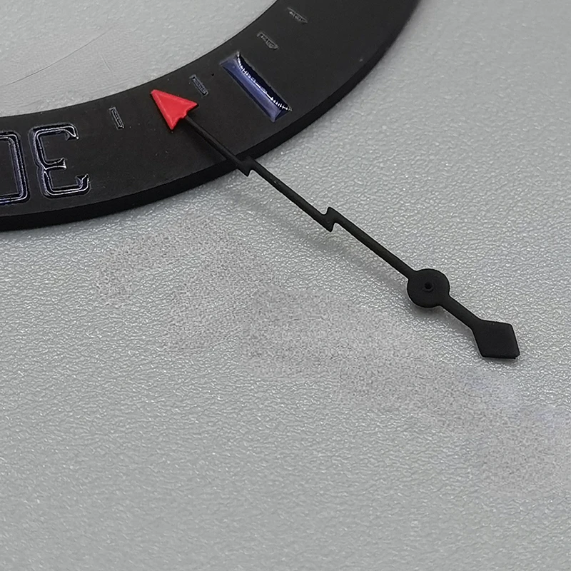 สายฟ้าเข็มนาฬิกาเข็มเหมาะสำหรับ NH35 NH36ดัดแปลงกันน้ำผีนาฬิกาอุปกรณ์เสริมสีดำประกอบตัวชี้