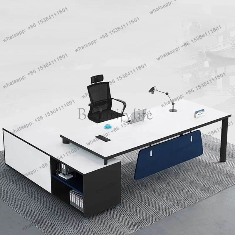 LD Salon Reception Office Desk Sofa Side Desks Simple Computer Offices Room Standing Entertainment Escrivaninha Trendy