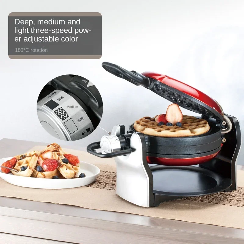 Double-sided Heating Turnover Rotary Ultra-thick Muffin Maker Cake Machine Waffle Maker Household Full-automatic Waffle Maker